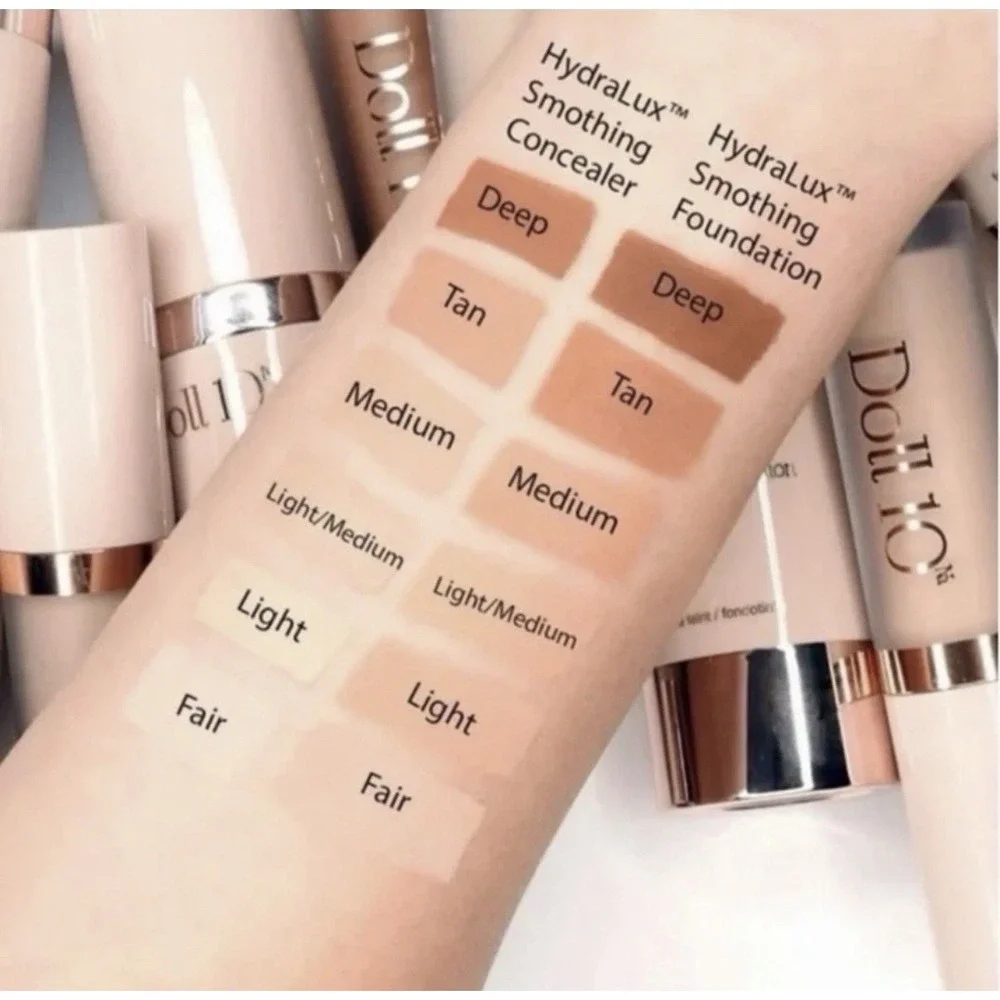 Doll 10 HydraLux Smoothing Foundation Sulfate Free Cruelty In Tan Color NEW
